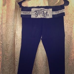 Pink bling yoga pants skinny fit SOLD ELSEWHERE